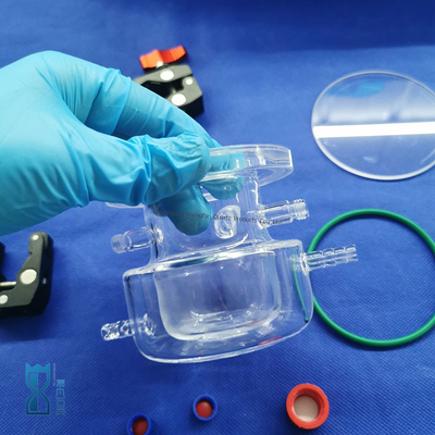 Kalite  Custom Manufacturing Clear Quartz Glass Reactor For Lab fabrika