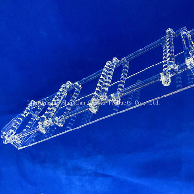 Kalite  High Purity Fused Silica Quartz Boat High Temperature Resistant Quartz Boat for Tube Furnace Laboratory Sintering fabrika