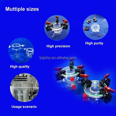 Kalite  Customized Double Walled UV Quartz Glass Quartz Photocatalytic Reactor fabrika