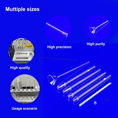 Kalite  High Temperature Resistant Quartz Glass BET Adsorption Tubes Corrosion Resistant Highly Transparent fabrika
