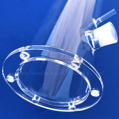 Kalite  Customized High temperature resistant 1200 high purity 99.99% Quartz flange Tube fabrika