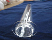 Solar Reactor Applied Heat Resistant Fused Quartz Glass Tube With Flange Quartz tube heating element