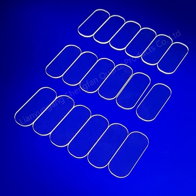 UV Kuvars Cam Plaka Lens Yüksek Işık Geçirgenliği 100mm Kalınlık