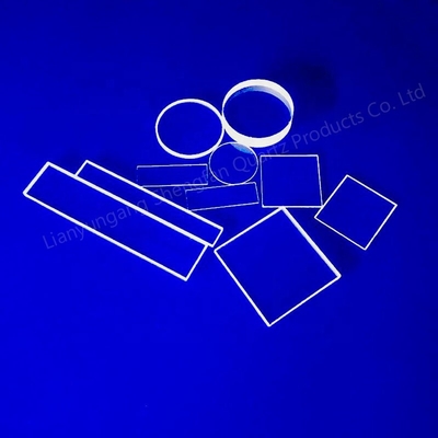 UV Kuvars Cam Plaka Lens Yüksek Işık Geçirgenliği 100mm Kalınlık