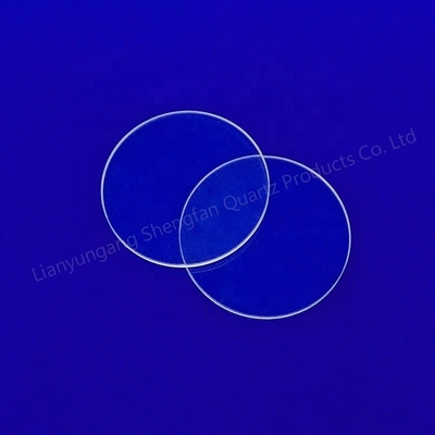 UV Kuvars Cam Plaka Lens Yüksek Işık Geçirgenliği 100mm Kalınlık