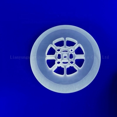 Delik Yarı İletken Lazer Delme 100mm ile Şeffaf Kuvars Cam Plaka