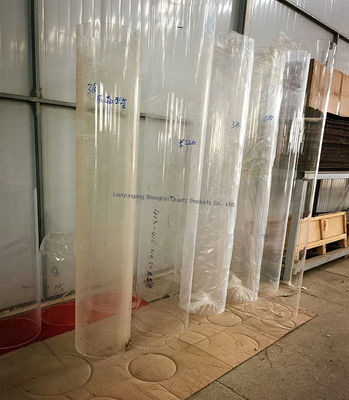 İyi elektrik yalıtım ve korozyona dayanıklılığı olan şeffaf yüksek geçirgenlikli Kuvars cam tüpü