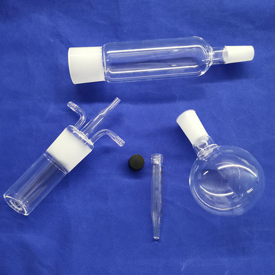 Dondurulmuş Sıvı Amber İçin Kapaklı 600ml Lab Reaktif Şişesi Geniş Ağızlı Silindir Kuvars