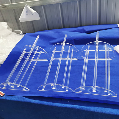 Özelleştirilmiş Fırın İçin Yüksek Saflıkta Erimiş Kuvars Cam Tekne Gofret Taşıyıcı 100MM