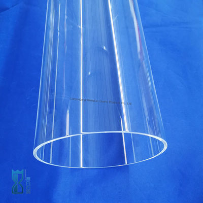 Fabrika Özel Büyük Diametralı Kuvars Cam Tüp Endüstriyel Uygulamalar için Yüksek Sıcaklık ve Korozyona Dayanıklı