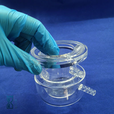 Laboratuvar İçin Özel Üretim Şeffaf Kuvars Cam Reaktör