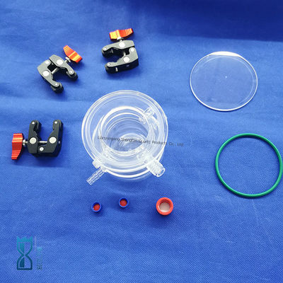 Laboratuvar İçin Özel Üretim Şeffaf Kuvars Cam Reaktör