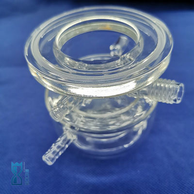 Laboratuvar İçin Özel Üretim Şeffaf Kuvars Cam Reaktör