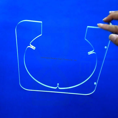 Yüksek Saflık SIO2>99.99% Erimiş Kuvars Plakası %92 Işık Akışkanlığı ve ±0.02mm Toleransa sahip