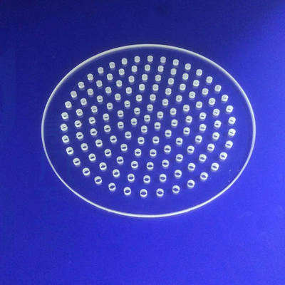 Fabrika Özel Kuvars Cam Yaprak Yüksek Sıcaklık Lazer Perforasyon