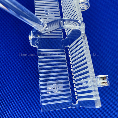 Yüksek saflıklı ısıya dayanıklı erimiş kuvars cam gemisi wafer taşıyıcısı Yarım iletken için