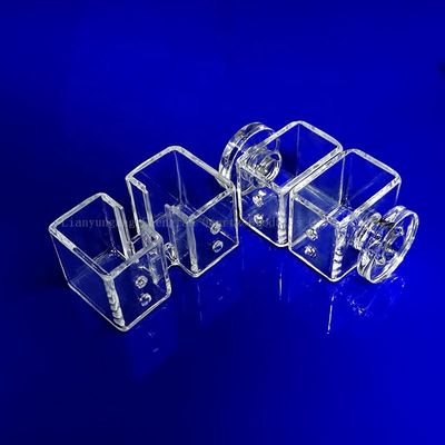 Yüksek sıcaklıklı laboratuvar kullanımı için yüksek geçirgenlik korrozyona dayanıklı Kuvars cam plaka