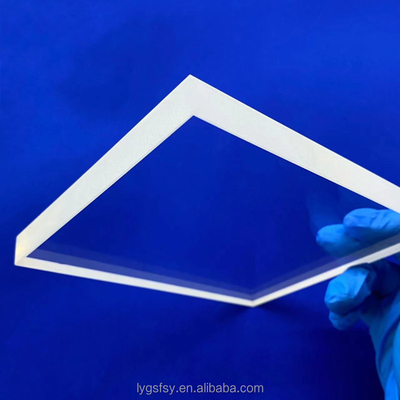 Özel ultra ince UV optik pencere yumuşak kuvars pencere plaka