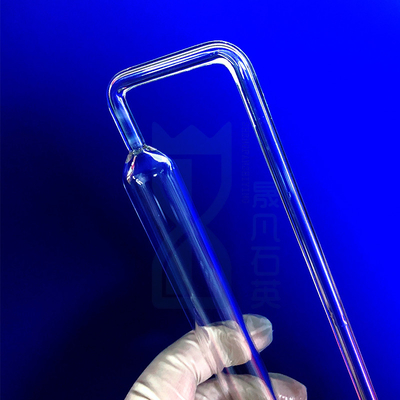 Özel Laboratuvar BET Kuvars Cam Örnek Tüp Yüksek Sıcaklığa Dirençli