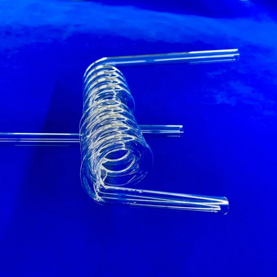 Fabrika Özel Yüksek Sıcaklığa Dirençli Şeffaf Kuvars Spiral Boru