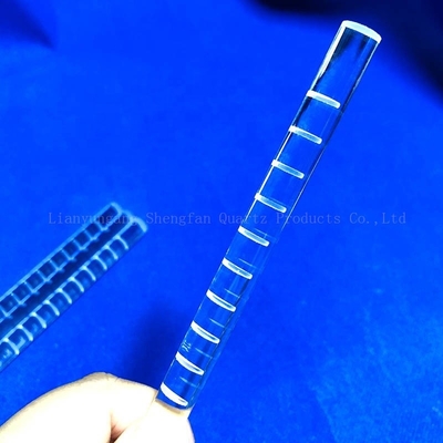 Güneş Yarı İletken İçin Sigortalı CNC Finish Kuvars Cam Çubuk Freze Optik Silindir Temizle