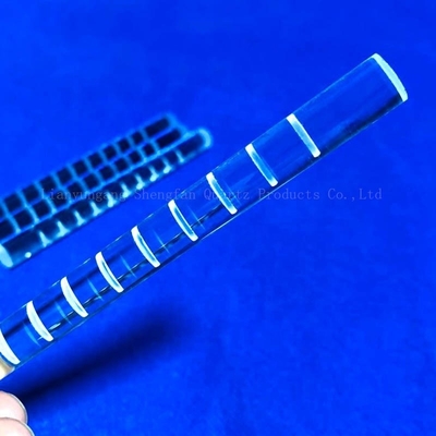 Güneş Yarı İletken İçin Sigortalı CNC Finish Kuvars Cam Çubuk Freze Optik Silindir Temizle