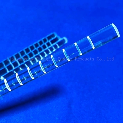 Güneş Yarı İletken İçin Sigortalı CNC Finish Kuvars Cam Çubuk Freze Optik Silindir Temizle