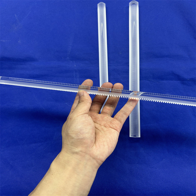 Güneş Yarı İletken İçin Sigortalı CNC Finish Kuvars Cam Çubuk Freze Optik Silindir Temizle