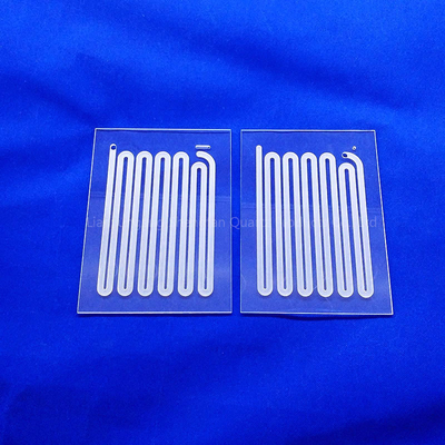 Özel Cnc Optik Slotted Kuvars Cam Paneli Pencere Panelleri