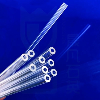 Özel Yüksek Sıcaklık ve Korozyona Direnci Yüksek Saflık Kuvars Kapiler Duvar Kalınlığı 0.25mm