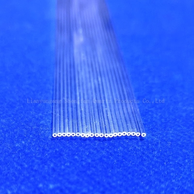 Özel Yüksek Sıcaklık ve Korozyona Direnci Yüksek Saflık Kuvars Kapiler Duvar Kalınlığı 0.25mm