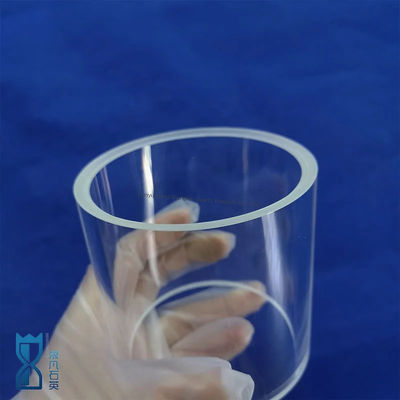 Yüksek Saflıklı SiO2 99.99% Kuvars Cam Tüpü Endüstriyel Kullanım için 1180°C Annealing Noktası ve 1100°C Dehne Noktası