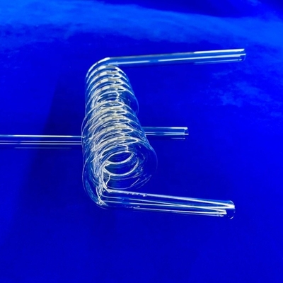 Fabrika Özel laboratuvar yüksek sıcaklık ve korozyona dayanıklı kuvars spiral tüpü