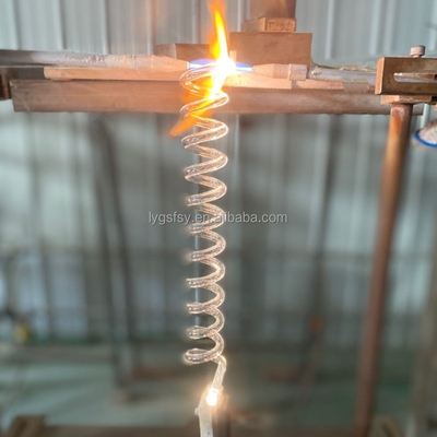 Fabrika Özel laboratuvar yüksek sıcaklık ve korozyona dayanıklı kuvars spiral tüpü