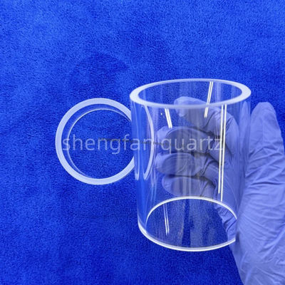 Yüksek Saflıklı SiO2 99.99% Kuvars Cam Tüpü Endüstriyel Kullanım için 1180°C Annealing Noktası ve 1100°C Dehne Noktası
