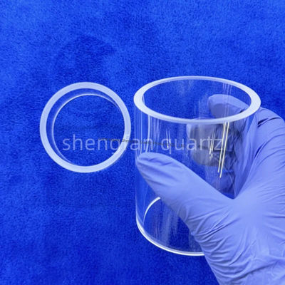 Özelleştirilebilir Yüksek Saflıkta SIO2 %99,99 Füzyon Kuvars Cam Tüpü, 1200°C'ye Kadar Isı Direnci