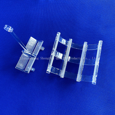 Özel Yüksek Sıcaklıklı Kaynatma Fırını Erimiş Çukurlu Kuvars Çubukları Kaynatılmış Kuvars Tekne Serbestleştirme Silikon Wafers