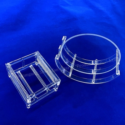 Özel Yüksek Sıcaklıklı Kaynatma Fırını Erimiş Çukurlu Kuvars Çubukları Kaynatılmış Kuvars Tekne Serbestleştirme Silikon Wafers