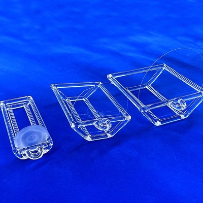 Özel Yüksek Sıcaklıklı Kaynatma Fırını Erimiş Çukurlu Kuvars Çubukları Kaynatılmış Kuvars Tekne Serbestleştirme Silikon Wafers