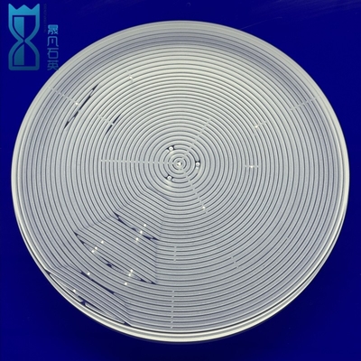 Fabrika Özel Yüksek Hassasiyetli Slotted Quartz Yaprakları Borma Erimiş Quartz Şeffaf Poliş