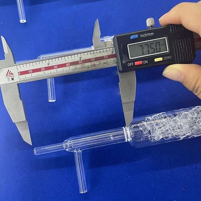 Laboratuvar özel kuvars kondansiyon tüpü kuvars cam tüpü kuvars test tüpü