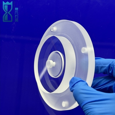 Yarım iletken Dondurulmuş Şeffaf Kwarts Flakes Kwarts Flanges Korozyona dayanıklı