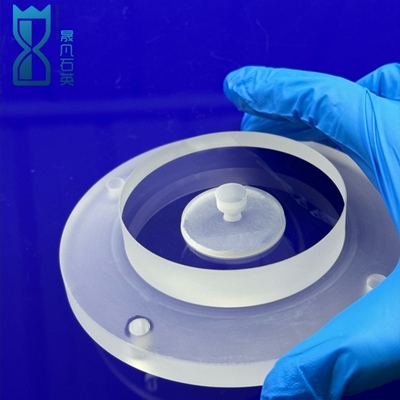 Yarım iletken Dondurulmuş Şeffaf Kwarts Flakes Kwarts Flanges Korozyona dayanıklı