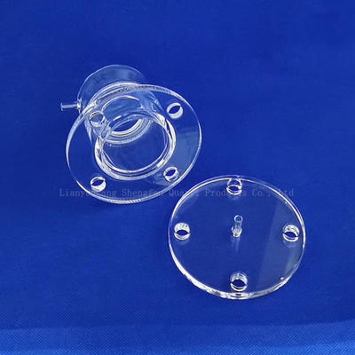 Yarım iletken Dondurulmuş Şeffaf Kwarts Flakes Kwarts Flanges Korozyona dayanıklı