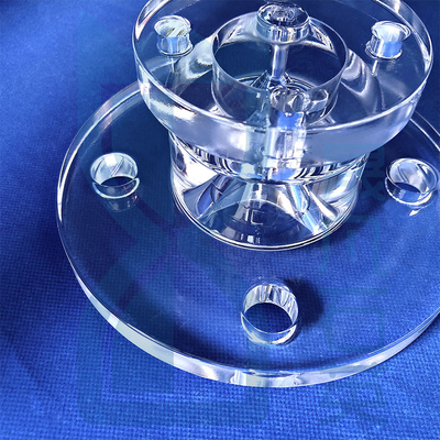Yarım iletken Dondurulmuş Şeffaf Kwarts Flakes Kwarts Flanges Korozyona dayanıklı