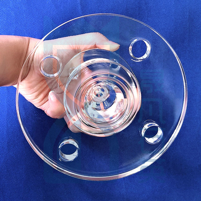 Yarım iletken Dondurulmuş Şeffaf Kwarts Flakes Kwarts Flanges Korozyona dayanıklı