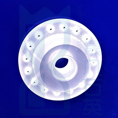Yüksek sıcaklıkta korozyona dayanıklı yarı iletken Özel Kuvars Dondurulmuş Flange Kuvars Perforasyonlu Flange