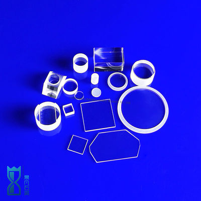 Custom High Temperature Resistant Fused Silica  Square Quartz Glass Sheet Round Quartz Disc