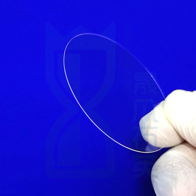 Yüksek Işık İletimli Pencere Şist Kuvars Cam Yaprak 2 "4" 6 " Kuvars Wafer Wafer 0.3mm Kalınlığı