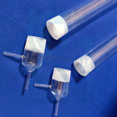 29/32 24/29 eklemli özel erimiş silikon kuvars cam şişesini destekle